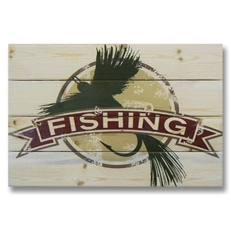 WILE E. WOOD 20 x 14 Fly Fishing Wood Art WI86826